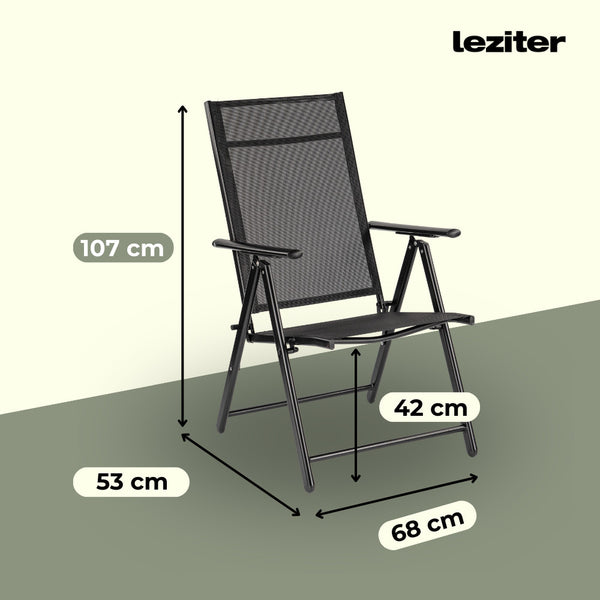 Leziter Set mobilier de grădină Arvin Balcon negru