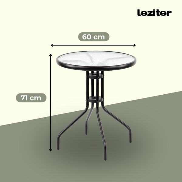 Leziter Set mobilier de grădină Arvin Balcon negru