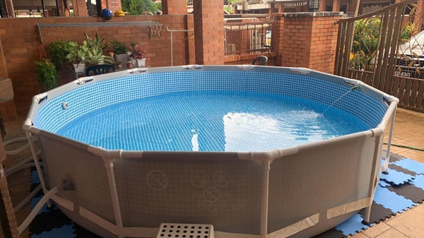 Piscina cadru metalic Intex Prisma Frame, 366x76 cm, 6.500 litri, cu pompa de filtrare