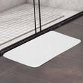 Covoras de baie antiderapant cu uscare rapida, 80x50 cm, alb