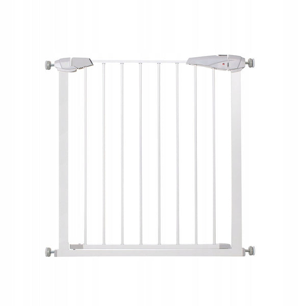 Poarta de siguranta Safety Gate pentru scari, ajustabila 111-120 cm, din otel, alba