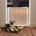 Poarta de siguranta Safety Gate pentru scari, ajustabila 111-120 cm, din otel, alba
