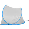 Cort plaja si picnic semi-deschis Sersimo, protectie UV, 200x120x110cm, gri