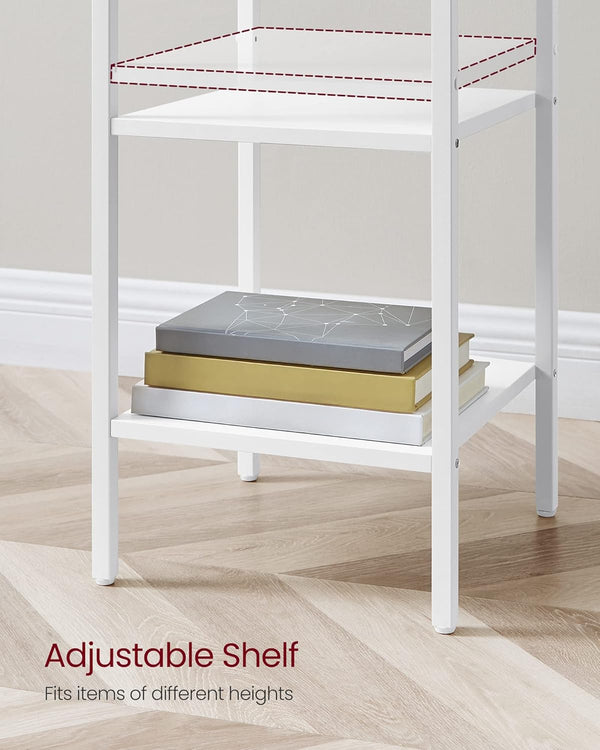 VASAGLE Noptiera cu sertar pentru dormitor, design scandinav, 35x35x70cm, alb