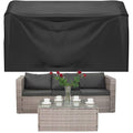 Husa mobilier gradina, impermeabila, cu protectie UV, 152x104x71cm, negru