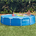 Piscina cadru metalic Intex, 366x76 cm, 6500 litri, rotunda