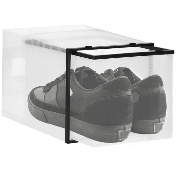 Set 10 cutii organizare pentru pantofi, 28x20x20, transparent