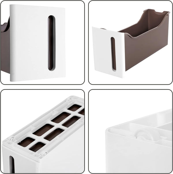 SONGMICS Dulap de depozitare pe roti, pentru bucatarie sau baie, din plastic, cu 4 nivele, 45x17x84cm, alb
