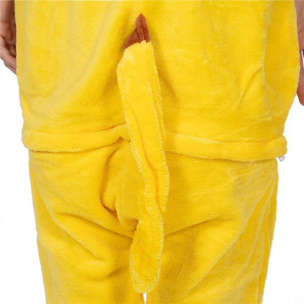 Pijama tip salopeta pentru copii, model Pikachu, marime 130-140 cm