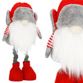 Figurina Craciun, Spiridus, picioare telescopice, inaltime extensibila 32-50cm