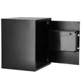 Seif electronic standard cu cifru si cheie, 415x350x310 mm, negru