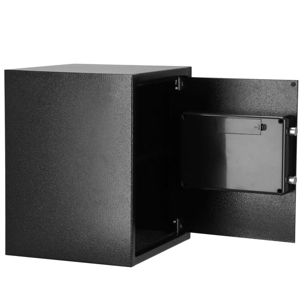 Seif electronic standard cu cifru si cheie, 415x350x310 mm, negru