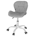 Scaun de birou ergonomic, tapitat cu catifea, 120kg, gri