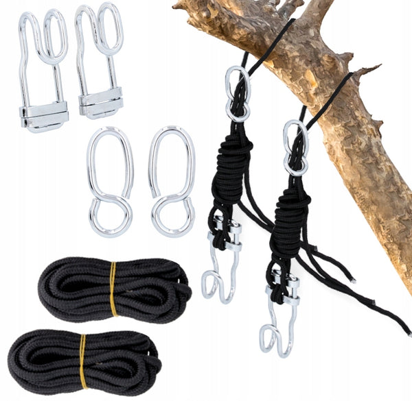 Set montare hamace si leagane, 6 piese, sarcina 200 kg