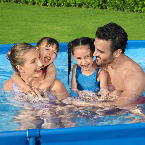 Piscina cadru metalic Bestway 56411 Steel Pro Frame, 300x201x66 cm, 3.300 litri, cu pompa de filtrare
