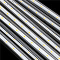 (DL) Instalatie de Craciun, 8 tuburi, 30cm, 144 LED, ploaie de meteoriti, galben