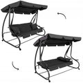 Balansoar leagan pat 3 persoane Sersimo Corsica, cu plasa anti-insecte, sarcina 320kg