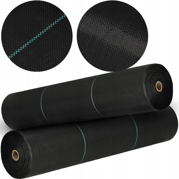 Folie agrotextil, mulcire, antiburuieni, filtru UV, 100 x 1.6metri, 90g/m2, negru
