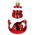 Set globuri si decoratiuni de Craciun, 105 piese, diverse dimensiuni, alb rosu