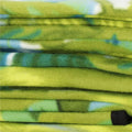 Patura pentru picnic sau plaja, cu folie izolatoare si maner, 150x200cm, model frunze, verde
