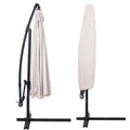 Umbrela de gradina cu brat lateral banana, cu husa, 300cm, bej