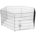 Tarc pentru animale de companie, din fier, forma configurabila, cu usa de acces, 3XL, 165x85x73cm, negru