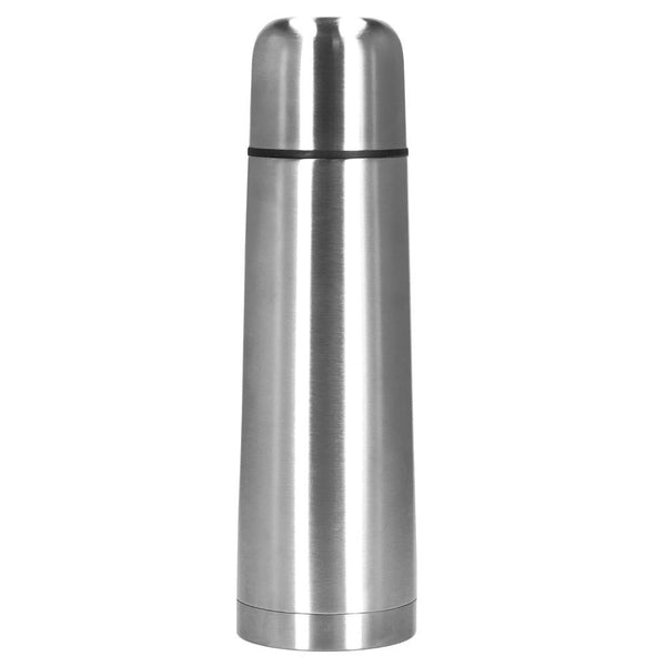 Cana termos cu pahar, perete din inox dublu izolat, 750ml, 28cm, argintiu