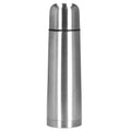 Cana termos cu pahar, perete din inox dublu izolat, 1000ml, 32cm, argintiu