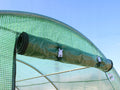 Sera de gradina, tip tunel cu cadru metalic, 400x800cm, verde, 32mp