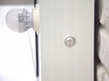 Masa de toaleta si machiaj Hollywood Pro, alba, cu 4 sertare, oglinda si 12 LED-uri, 94x43x140 cm