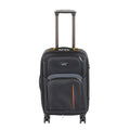 Leziter Valiză de cabină TraveLux Light din piele, cu roți moi detașabile, 55x40x20 cm, negru