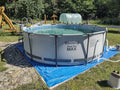 Piscina cadru metalic Bestway, 366x100cm, 9.150 litri, cu pompa de filtrare si scara