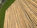 Panou de gard/paravan din bambus Sersimo, 150x300cm, 12mm