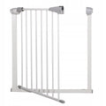 Poarta de siguranta Safety Gate pentru scari, ajustabila 111-120 cm, din otel, alba