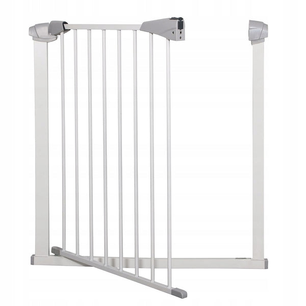 Poarta de siguranta Safety Gate pentru scari, ajustabila 111-120 cm, din otel, alba