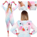 Pijama tip salopeta pentru dama, model unicorn, marime M