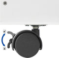 SONGMICS Organizator de jucarii si carti pentru copii, multifunctional, cutie detasabila cu roti, 63x30x70cm, alb