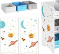 SONGMICS Raft de depozitare jucarii, 9 cutii detasabile din tesatura, 62x29x60cm, alb