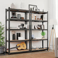 SONGMICS Raft de depozitare metalic, cu rafturi din MDF, 5 polite, max. 875 kg, 180x90x40cm, negru