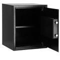 Seif electronic standard cu cifru si cheie, 415x350x310 mm, negru