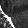 Plasa umbrire si intimitate pentru gard, 1.5m latime, 10m lungime, 140g densitate, negru