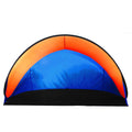 Cort plaja si picnic semi-deschis Sersimo, protectie UV, 200x120x110cm, portocaliu