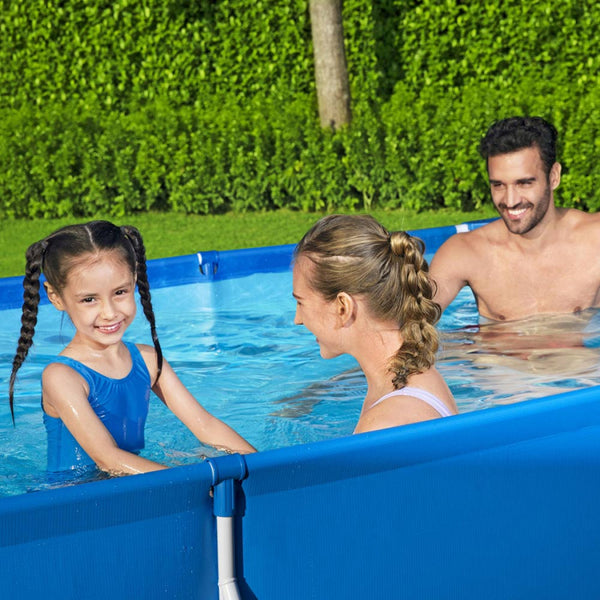 Piscina cadru metalic Bestway 56411 Steel Pro Frame, 300x201x66 cm, 3.300 litri, cu pompa de filtrare