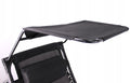 Sezlong pliabil cu parasolar SERSIMO, 85x77x150cm, Negru