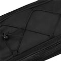 Geanta portbagaj bicicleta, 1 compartiment si 3 buzunare laterale, 40x20x17cm, negru cu elemente reflectorizante gri