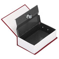 Caseta de valori, cutie metalica cu cheie, portabila, tip carte, Dictionar, maro, 18×11.5×5.5 cm