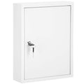 Cutie metalica din otel pentru 42 chei, echipata, 35x27x8cm, alba