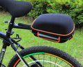 Geanta bicicleta cu prindere pe portbagaj tija sa 28x19x17 cm, 10L, poliester, borseta spate cu suport aluminiu, negru
