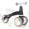 Mini bicicleta fara pedale, triciclu copii cu roti EVA, 50x22x39 cm, negru