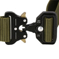 Curea centura Tactical Combat pentru barbati 3.5 x 125 cm, rezistent, verde
